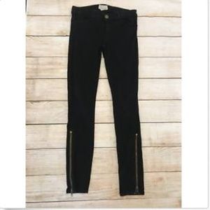 Current/Elliott Black Jeggings Ankle Length Zipper
